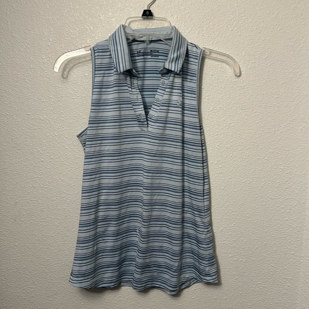 Under Armour sleeveless striped flowy top
